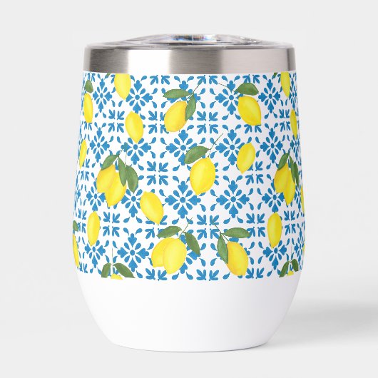 Blue Tile French Country Lemon Pattern (正面)