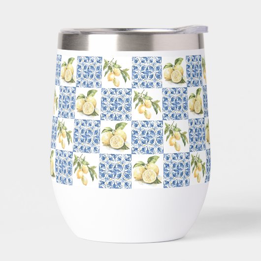 Blue Tile French Country Lemon Pattern (左面)