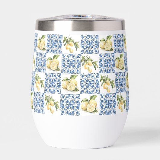 Blue Tile French Country Lemon Pattern (正面)