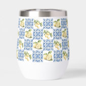 Blue Tile French Country Lemon Pattern (背面)