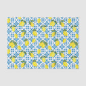 Blue Tile French Country Lemon Pattern 薄葉紙 (正面)