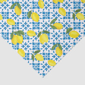 Blue Tile French Country Lemon Pattern 薄葉紙 (詳細)