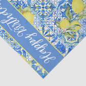 Blue Tile French Country Lemon Pattern Name 薄葉紙 (詳細)