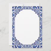 Blue Tile Lemon Mediterranean Engagement Party 招待状 (裏面)