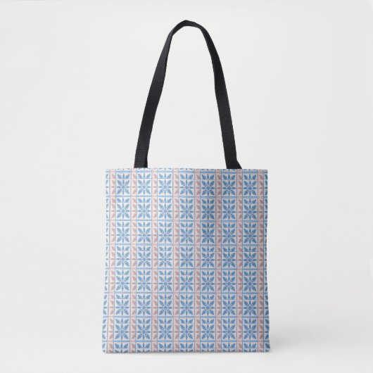 Blue Tile Tote トートバッグ (正面)