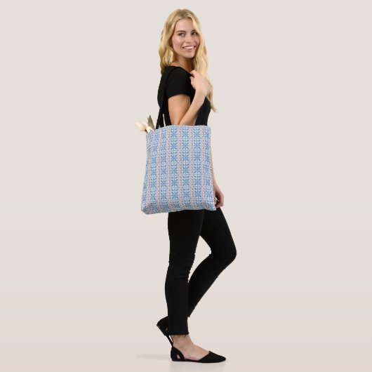 Blue Tile Tote トートバッグ (モデル)