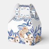 Blue Tiles Mediterranean Lemon Pattern フェイバーボックス (正面サイド)