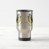 Blue Tit Bird Mug Nature Lover Gift トラベルマグ (中央)