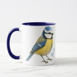 Blue Tit Bird Mug Nature Lover Gift マグカップ