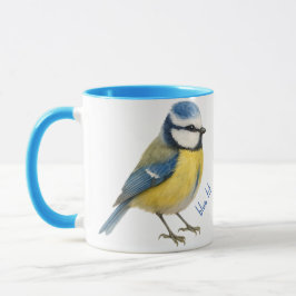 Blue Tit Bird Mug Nature Lover Gift マグカップ