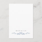 Blue Toileの詳細結婚エンクロージャカードフローラ エンクロージャーカード (裏面)