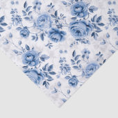 Blue Toile Floral Tissue Paper 薄葉紙 (詳細)