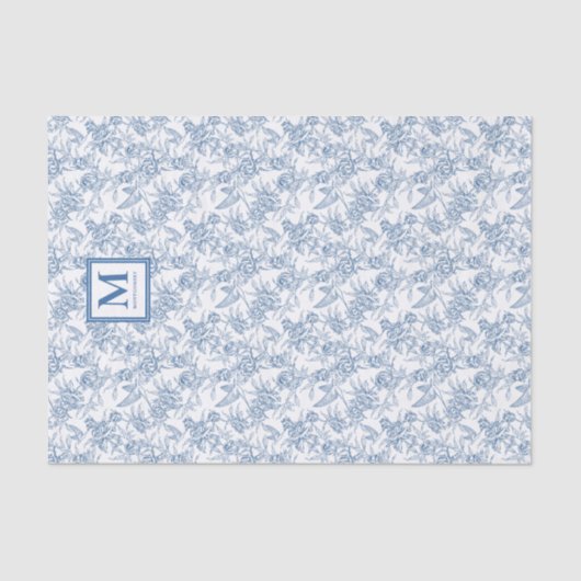 Blue Toile French 薄葉紙 (正面)