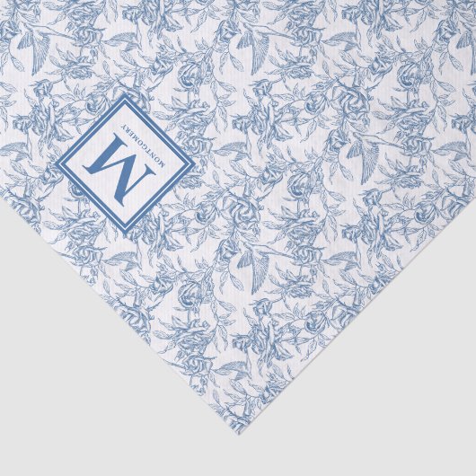 Blue Toile French 薄葉紙 (詳細)