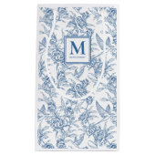 Blue Toile French Monogram スモールペーパーバッグ (正面)