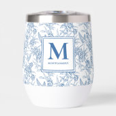 Blue Toile French Monogram Name (正面)