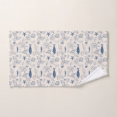 Blue toile Ocean Towel バスタオルセット (ハンドタオル)