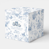 Blue Toile Pumpkin French Fall Birthday Party フェイバーボックス (裏面サイド)