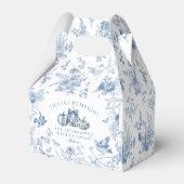Blue Toile Pumpkin French Fall Dessert Favor Boxes フェイバーボックス (裏面サイド)