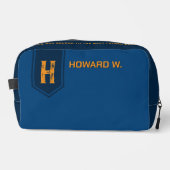 Blue Toiletryバッグfor Man/Father ドップキット (正面)
