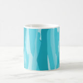 Blue Tone Abstract Camouflage Throw Pillow コーヒーマグカップ (中央)