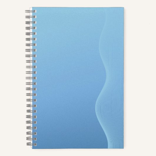 Blue Tone Notebook with Accents ノートブック (正面)