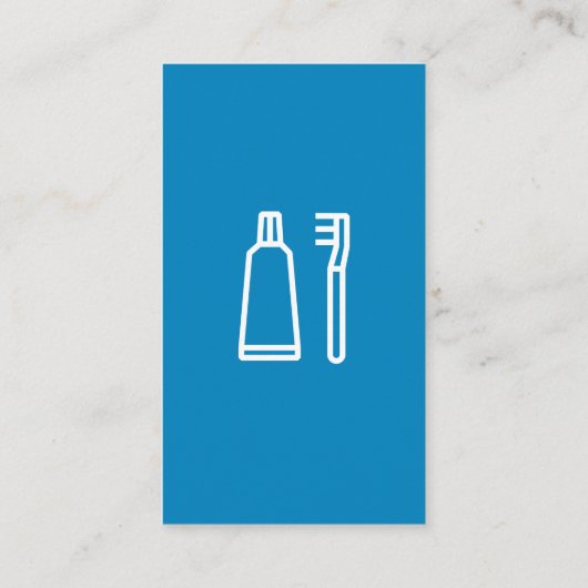 Blue Toothロゴ |歯科名刺 名刺 (裏面)