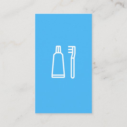 Blue Toothロゴ |歯科 名刺 (裏面)