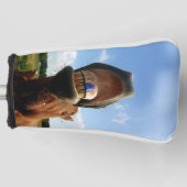 blue tooth対応ホース ゴルフヘッドカバー (正面)