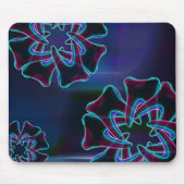 Blue Tooth Flower Design Dentist Mousepad マウスパッド (正面)