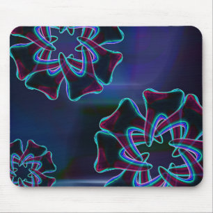 Blue Tooth Flower Design Dentist Mousepad マウスパッド