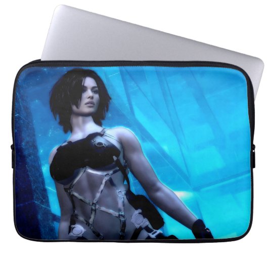 Blue Toxin laptop case ラップトップスリーブ (正面)