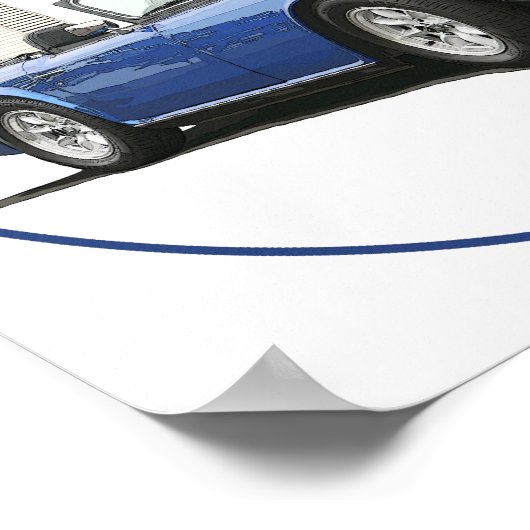 Blue TR6 ポスター (角)