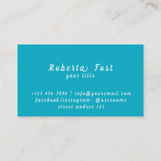 Blue Travel Agent名刺 名刺 (裏面)