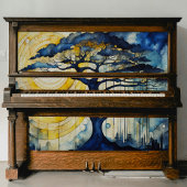 Blue Tree in Moonlight Decopageティッシュペーパー 薄葉紙