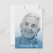 Blue Trendy Transparency Effect Funeral Dear Ones (正面)