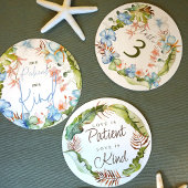 Blue Tropical Love is Patient 結婚's Sign 招待状