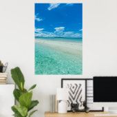 Blue tropical seascape, Palau ポスター (ホームオフィス)
