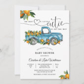 Blue Truck Citrus Baby Shower Invitation 招待状 (正面)