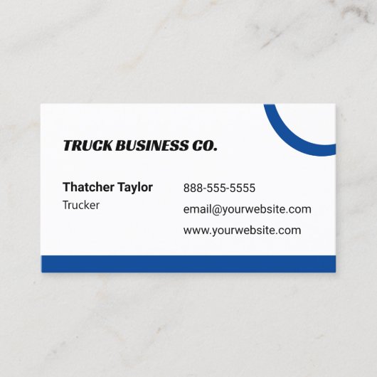 Blue Truckers名刺 名刺 (正面)