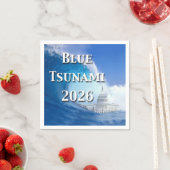 Blue Tsunami Election 2026 スタンダードカクテルナプキン (インサイチュ)
