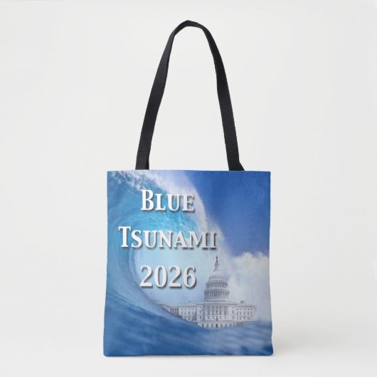 Blue Tsunami Election 2026 トートバッグ (正面)
