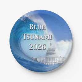 Blue Tsunami Election 2026 ペーパープレート
