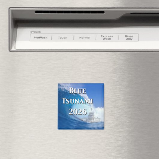 Blue Tsunami Election 2026 マグネット (インサイチュ (食洗機))