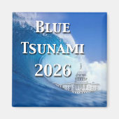 Blue Tsunami Election 2026 マグネット (正面)