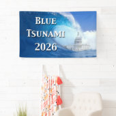 Blue Tsunami Election 2026 横断幕 (インサイチュ)