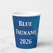 Blue Tsunami Election 2026 紙コップ (正面)