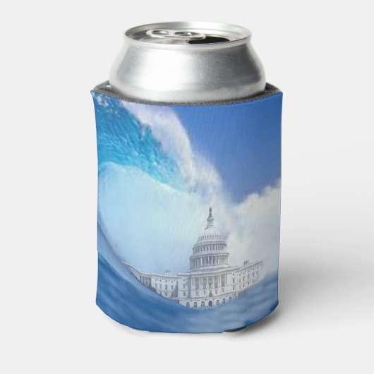 Blue Tsunami Election 2026 缶クーラー (缶裏面)