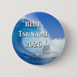 Blue Tsunami Election 2026 缶バッジ