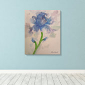 Blue tuips キャンバスプリント (インサイチュ (ウッドフロア))